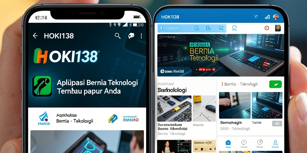 Antarmuka utama aplikasi HOKI138 dengan berbagai informasi teknologi.