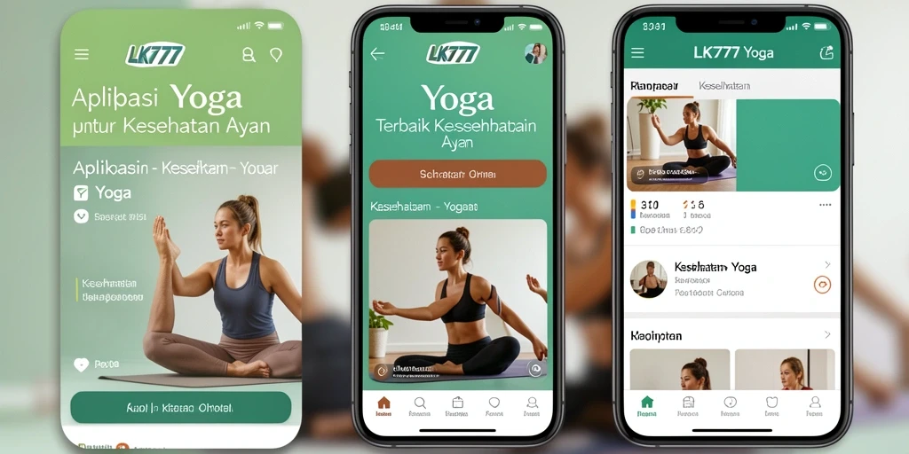 Antarmuka LK777 yang menarik dan mudah digunakan untuk latihan Yoga.