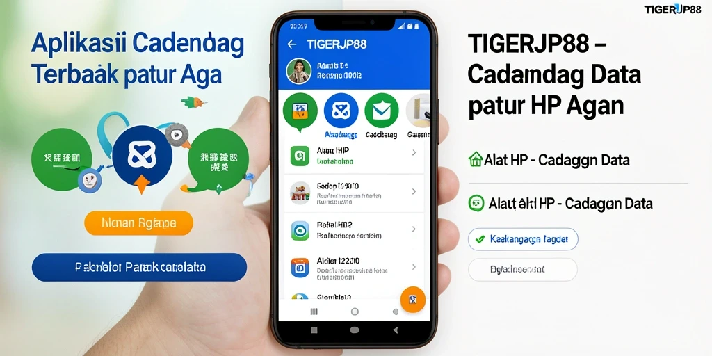 Antarmuka aplikasi TIGERJP88 untuk cadangan data yang mudah dan aman.