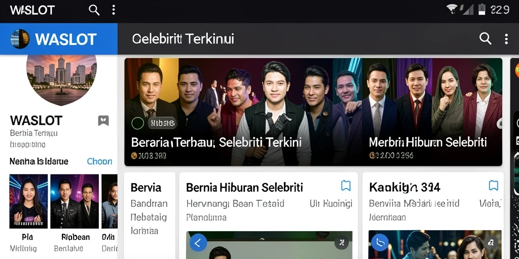 Tampilan antarmuka aplikasi WASLOT yang menarik dan informatif.