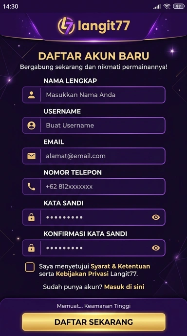 Cara Mudah Registrasi Akun langit77 untuk Pengguna Baru